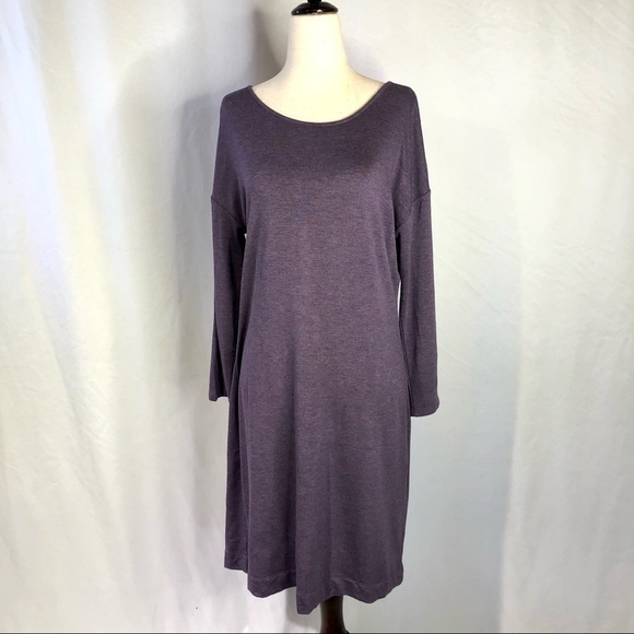 NWT LOFT outlet lounge twist back fleece dress M - Picture 1 of 8